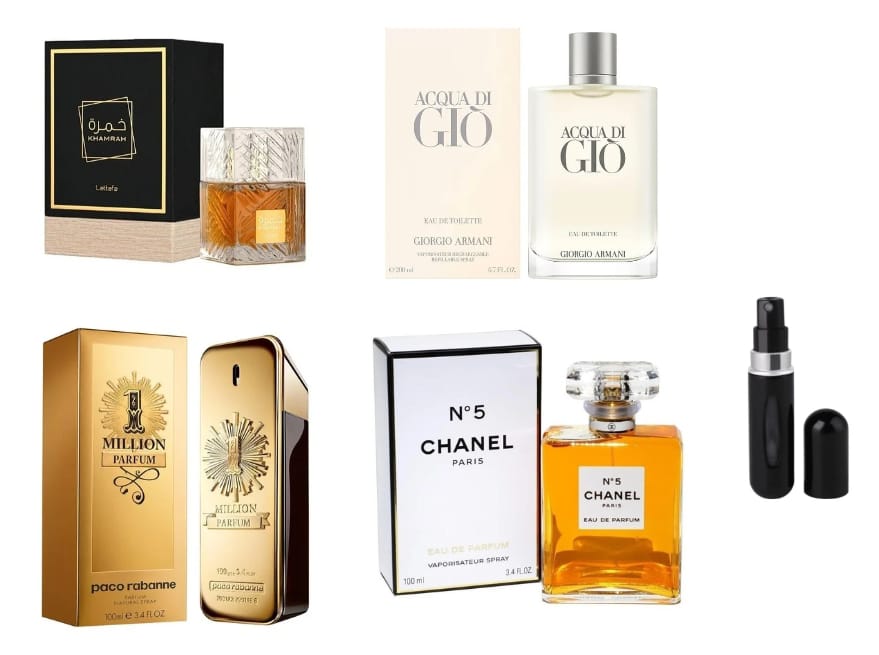 CHANEL5+ACQDIGIO+KHAMRHA+MILLIONPARF+PER