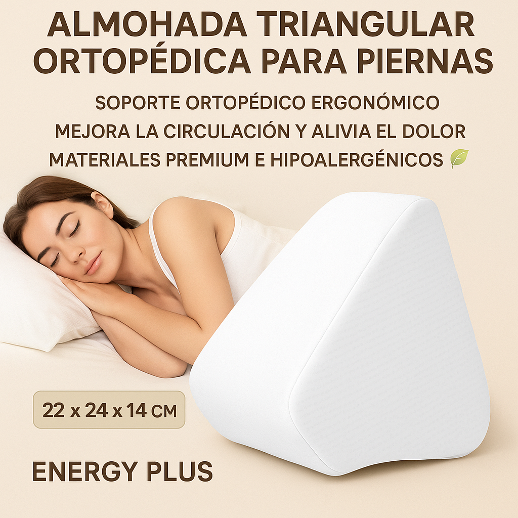 ALMOHADA TRIANGULAR ORTOPÉDICA PIERNAS
