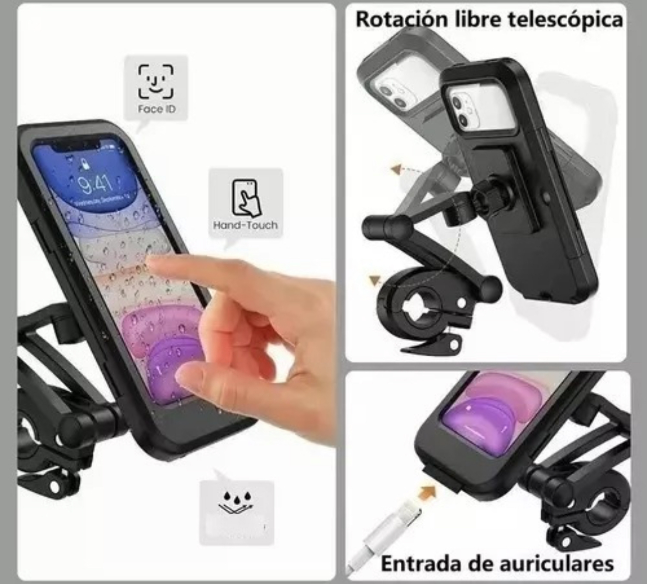 HOLDER,ESTUCHE,SOPORTE PARA CELULAR MOTO