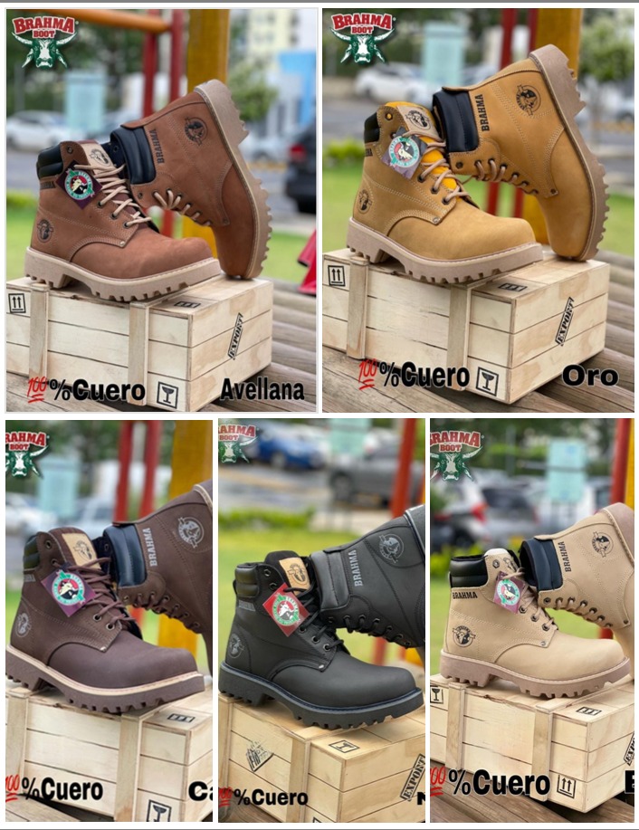 BOTA BRAHMA CLASICA CUERO + CAJA