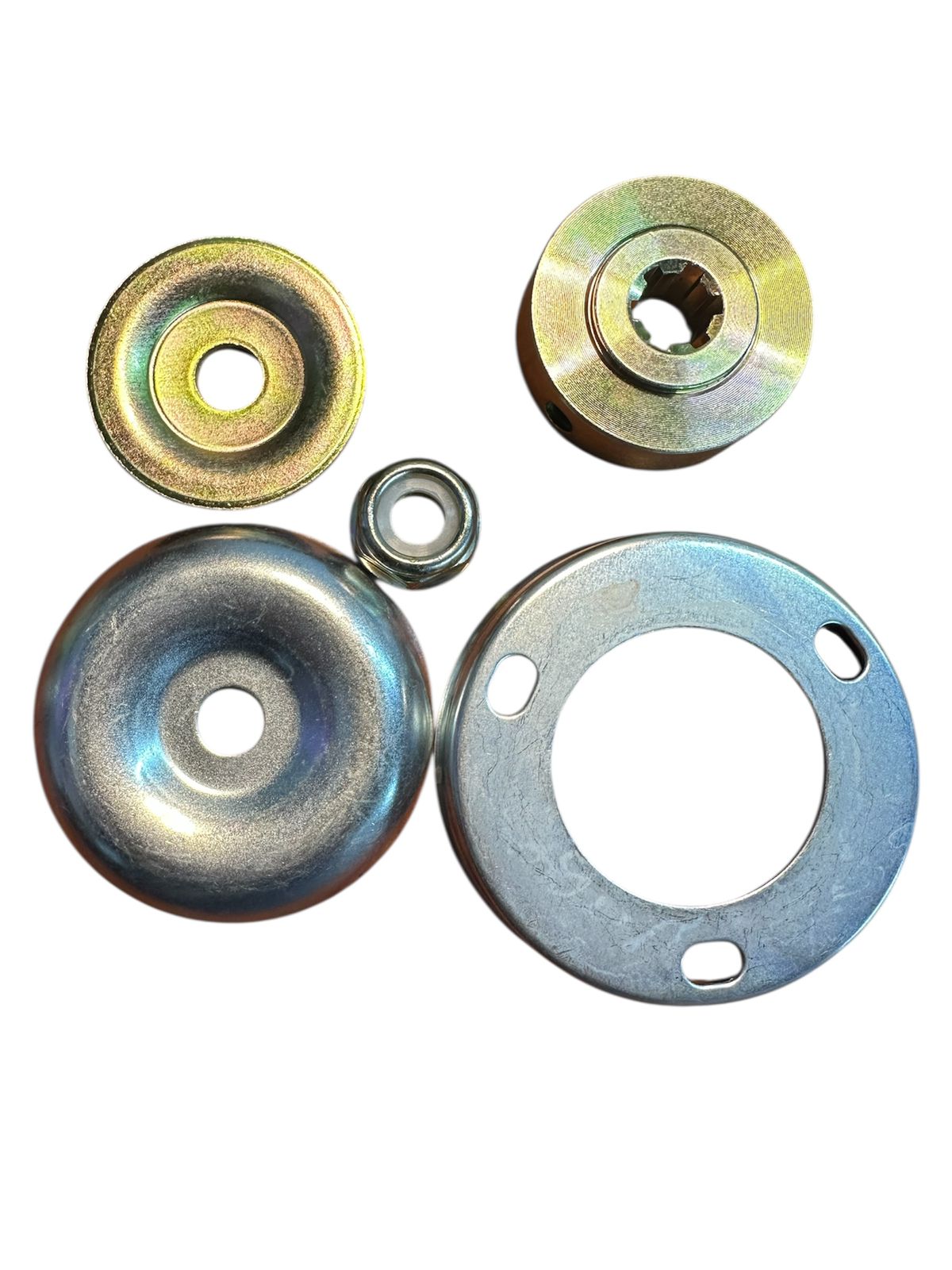 TUERCA, PROTECTOR Y PLATO PARA GUADAÑA