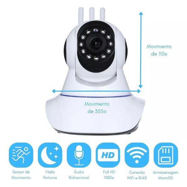 NLS03T CAMARA TRES ANTENAS PTZ360º