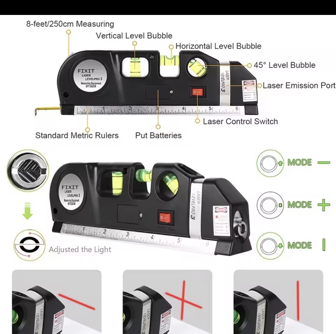Miniatura 8 de Nivel Láser Multipropósito,líneas Láser