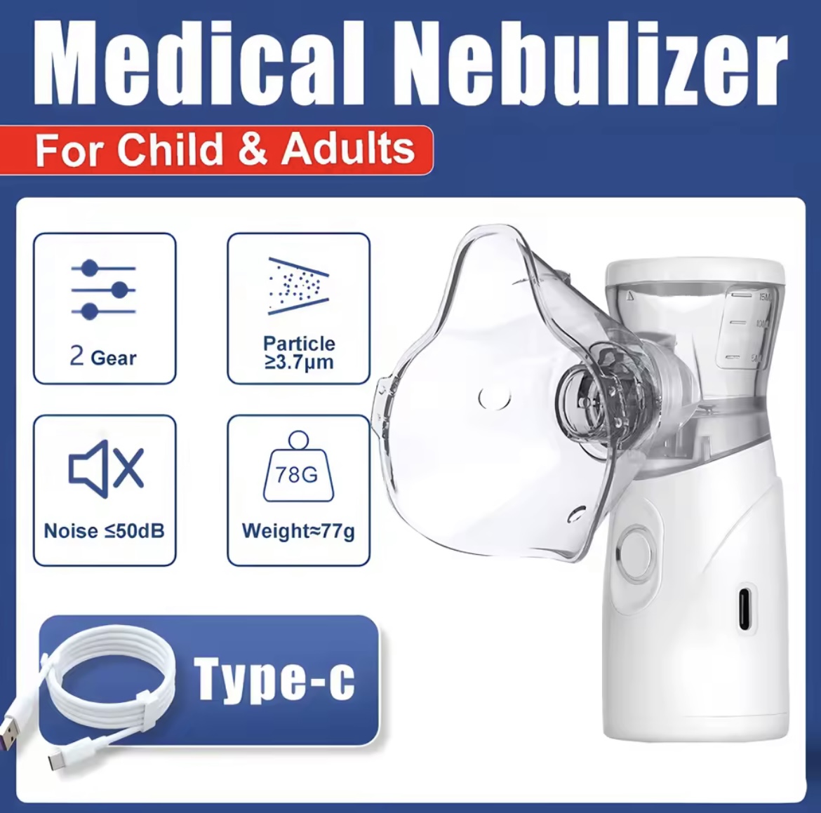 Miniatura 6 de Nebulizador portátil recargable