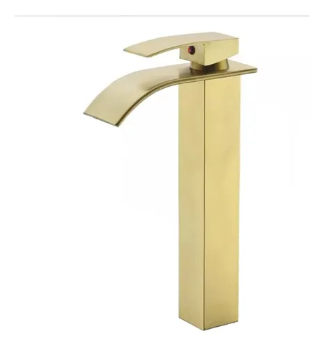 Llave Lavamanos Oro Brillante Mezclador