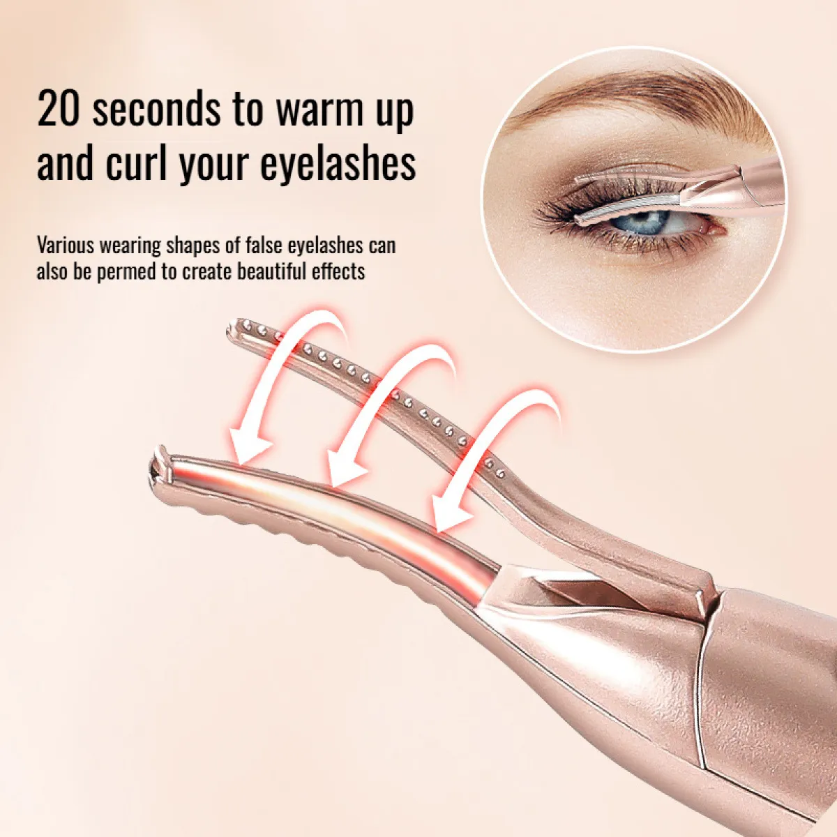 Rizador De Pestañas Térmico 2 En 1