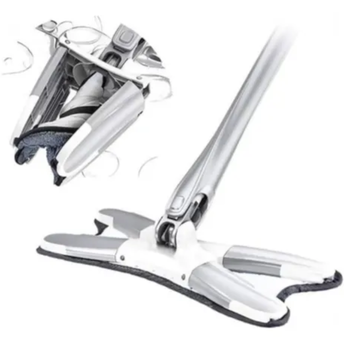 Miniatura 3 de Trapero X Giratorio Plegable