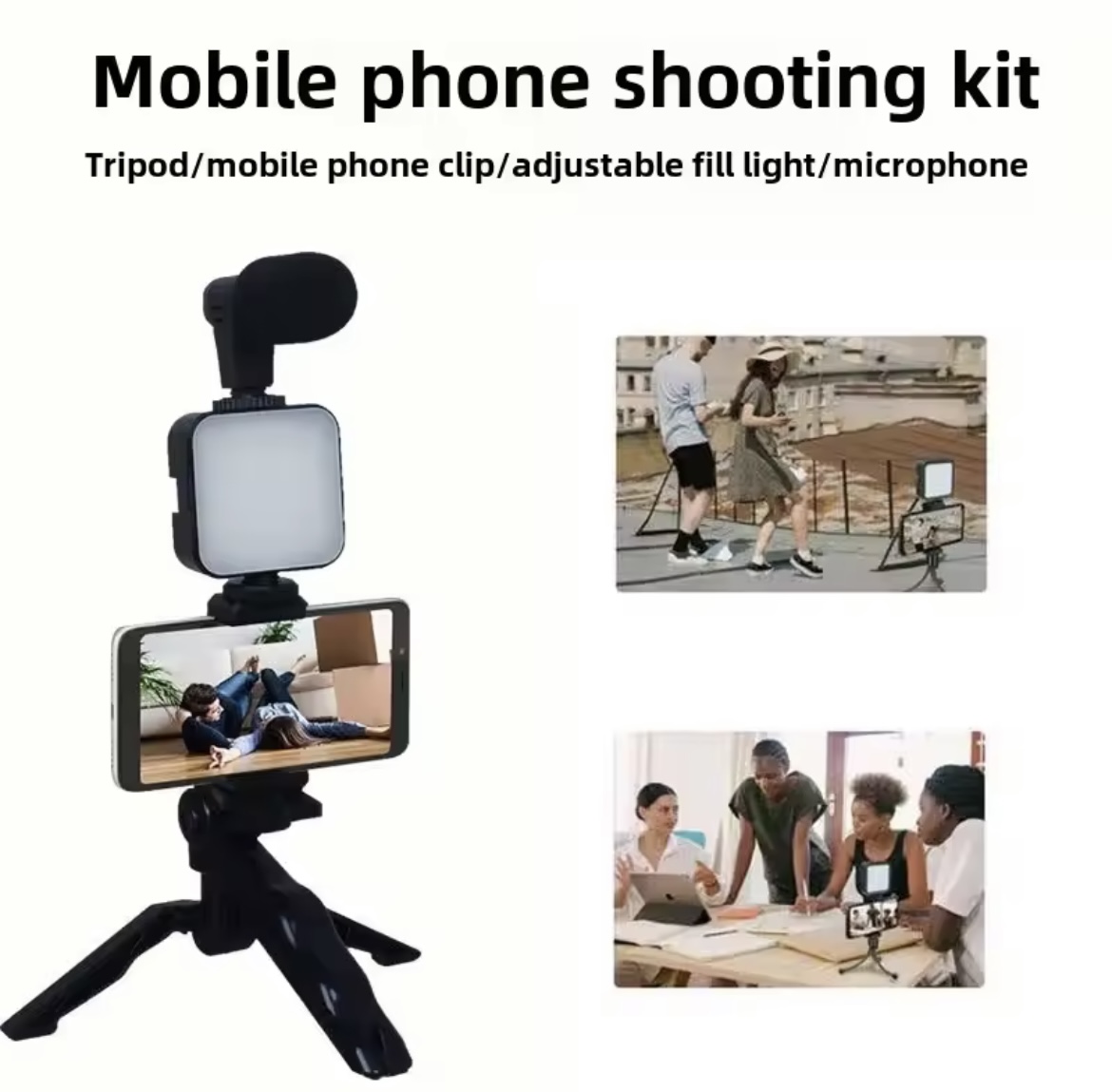 Miniatura 5 de KIT ESTABILIZADOR CELULAR LUZ LED AY49