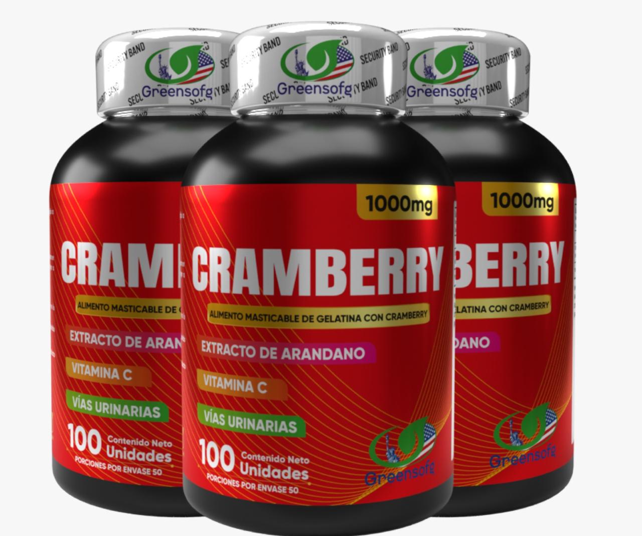 Cramberry softgel con invima x3