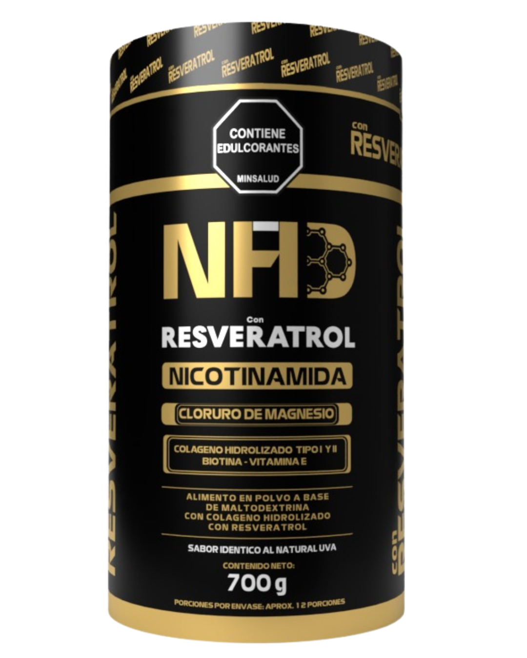 NAD+RESVERATROL en POLVO INVIMA x 1 und