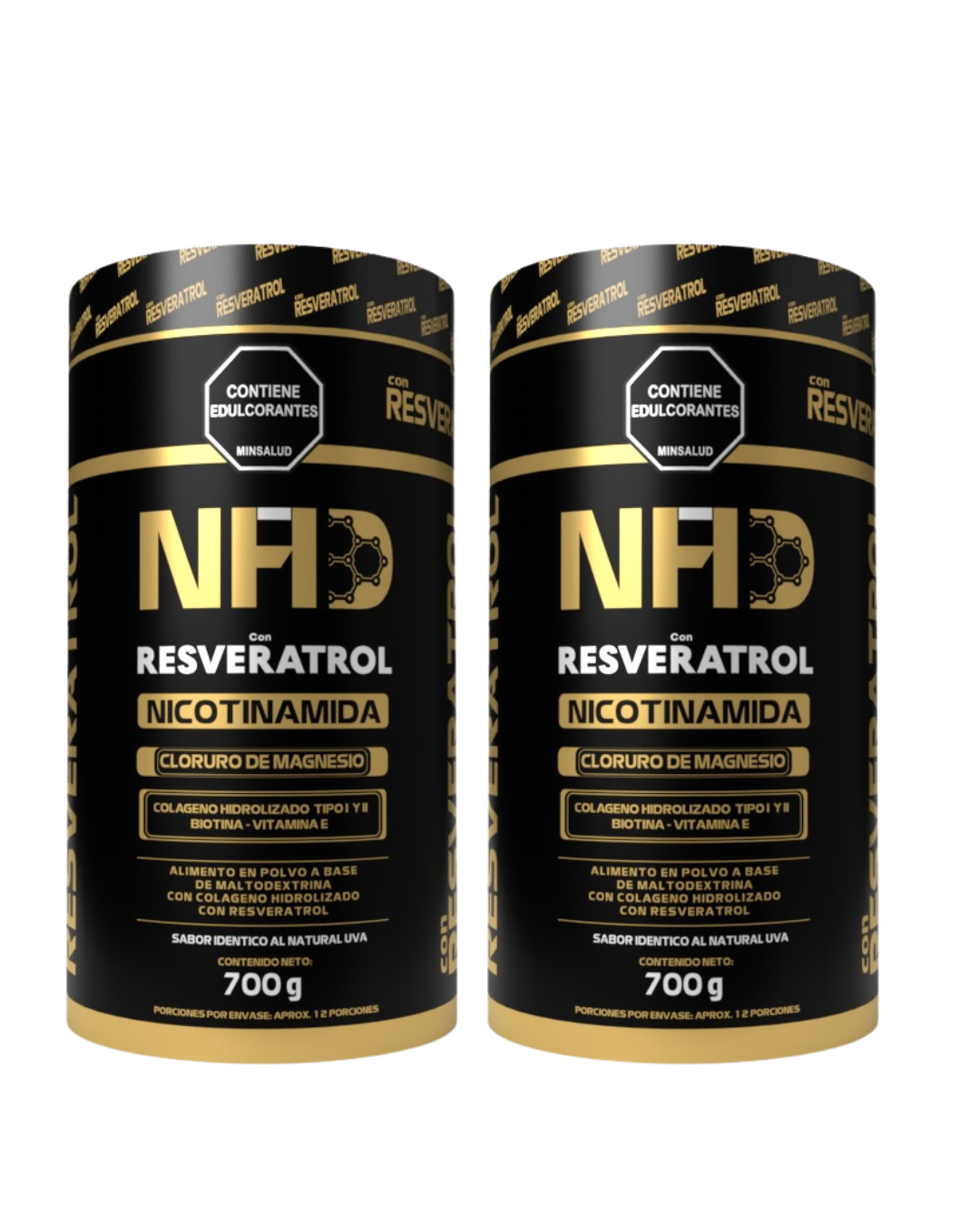 NAD+RESVERATROL en POLVO INVIMA x 2 und