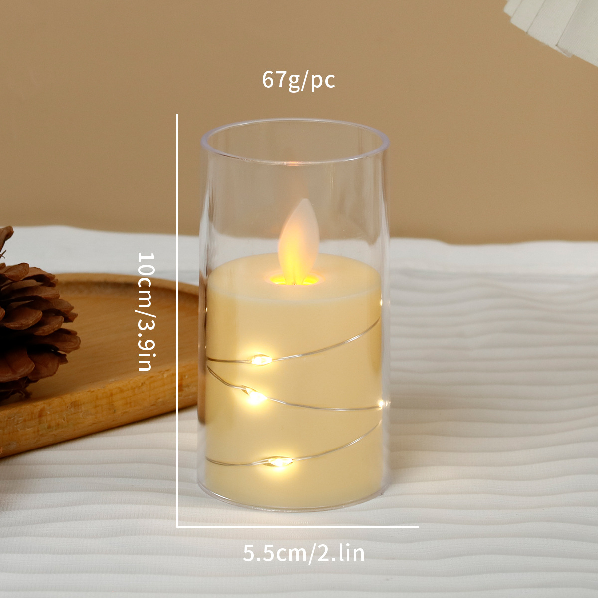 1 VELA ELECTRICA DECORATIVA