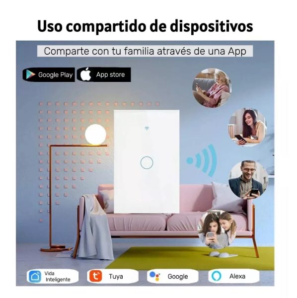 Miniatura 2 de Interruptor Inteligente Alexa doble JG63