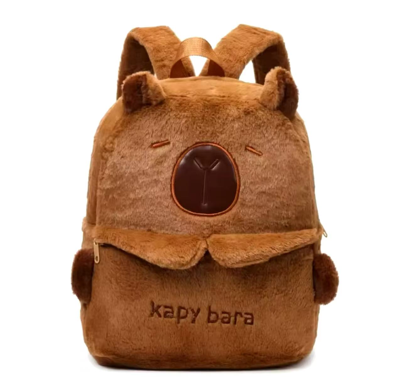 BOLSO MOCHILA CAPYBARA AFELPADO
