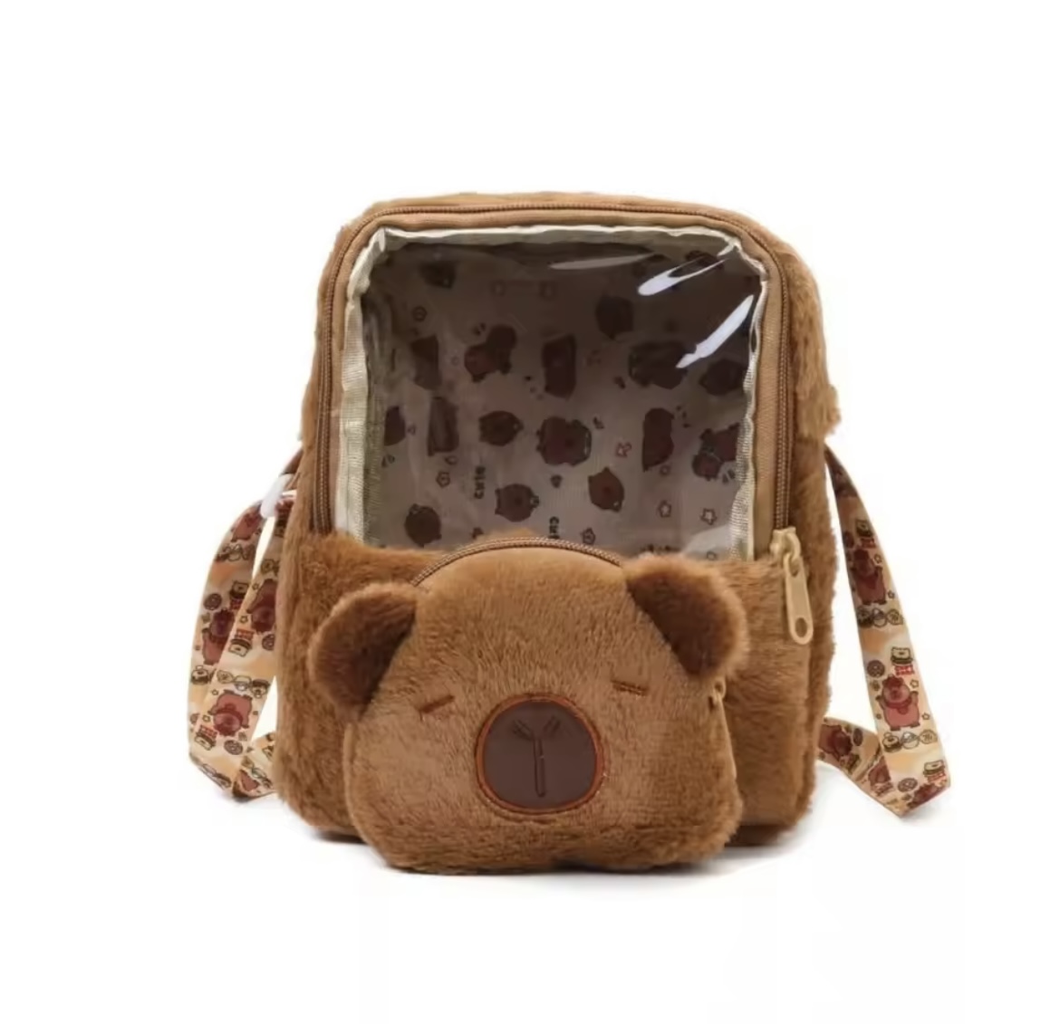 BOLSO LONCHERA CAPYBARA TRANSPARENTE