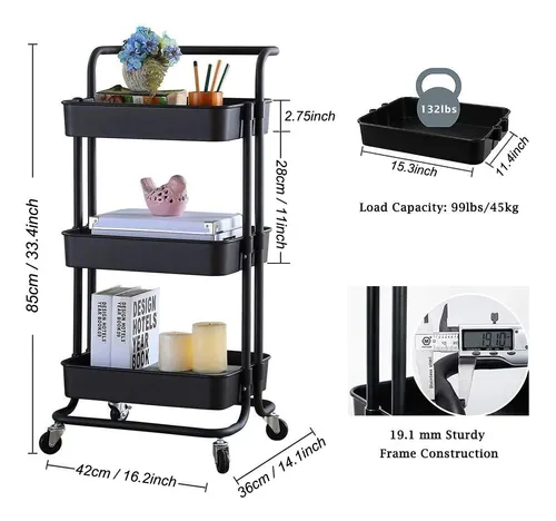 Miniatura 3 de Carrito organizador 3 pisos