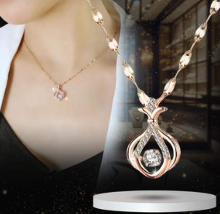 Collar con Crystal Adentro