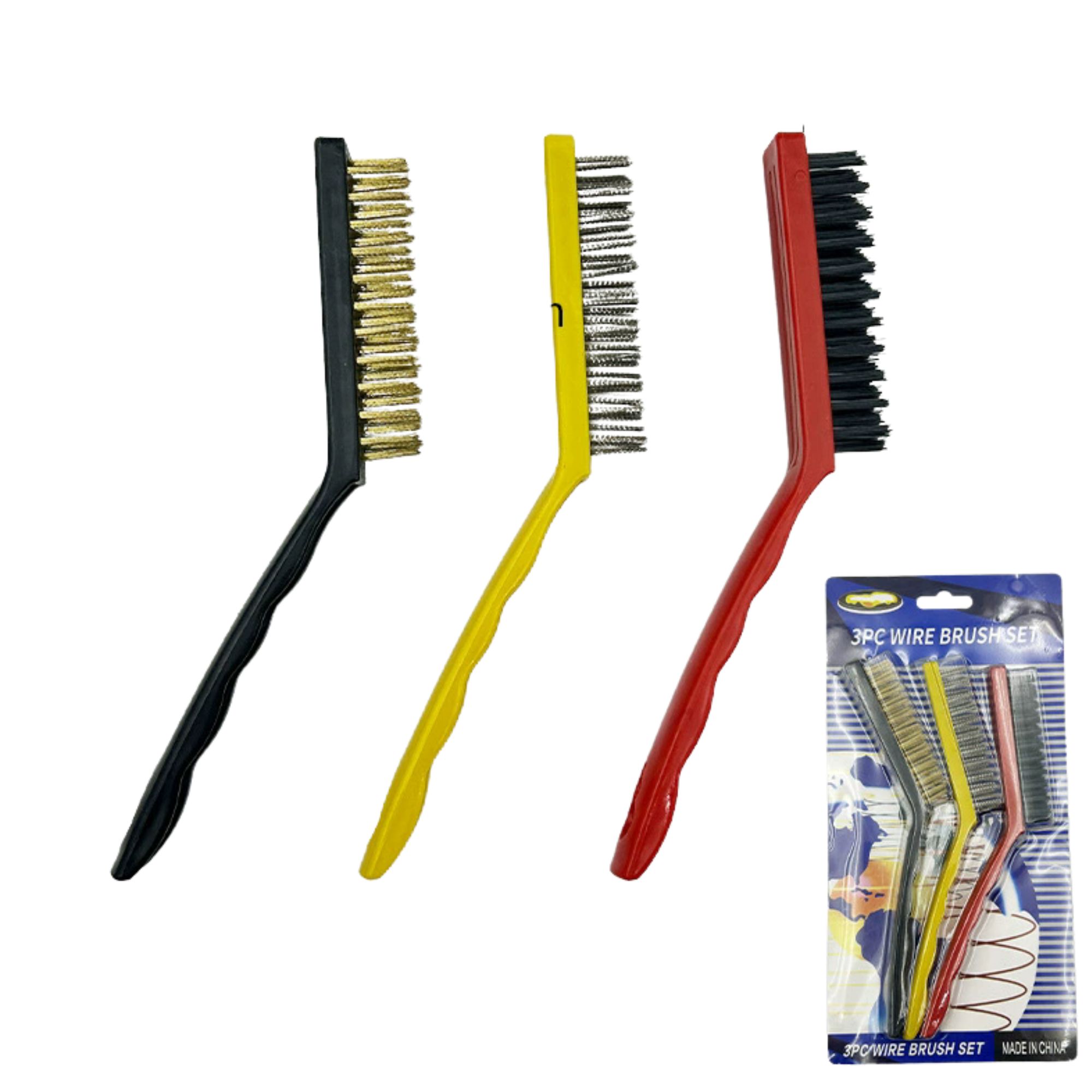 Miniatura 8 de Set de 3 cepillos pequeños duros