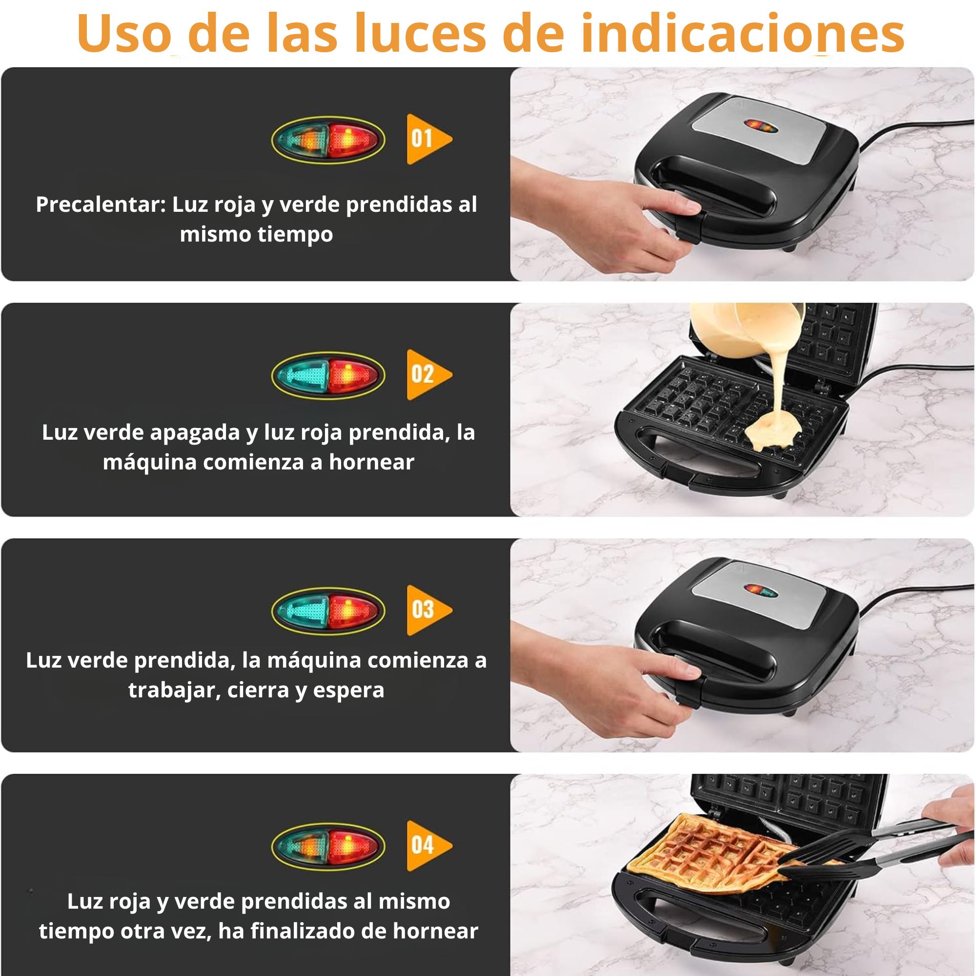 Miniatura 7 de Sandwichera Waflera Tostadora