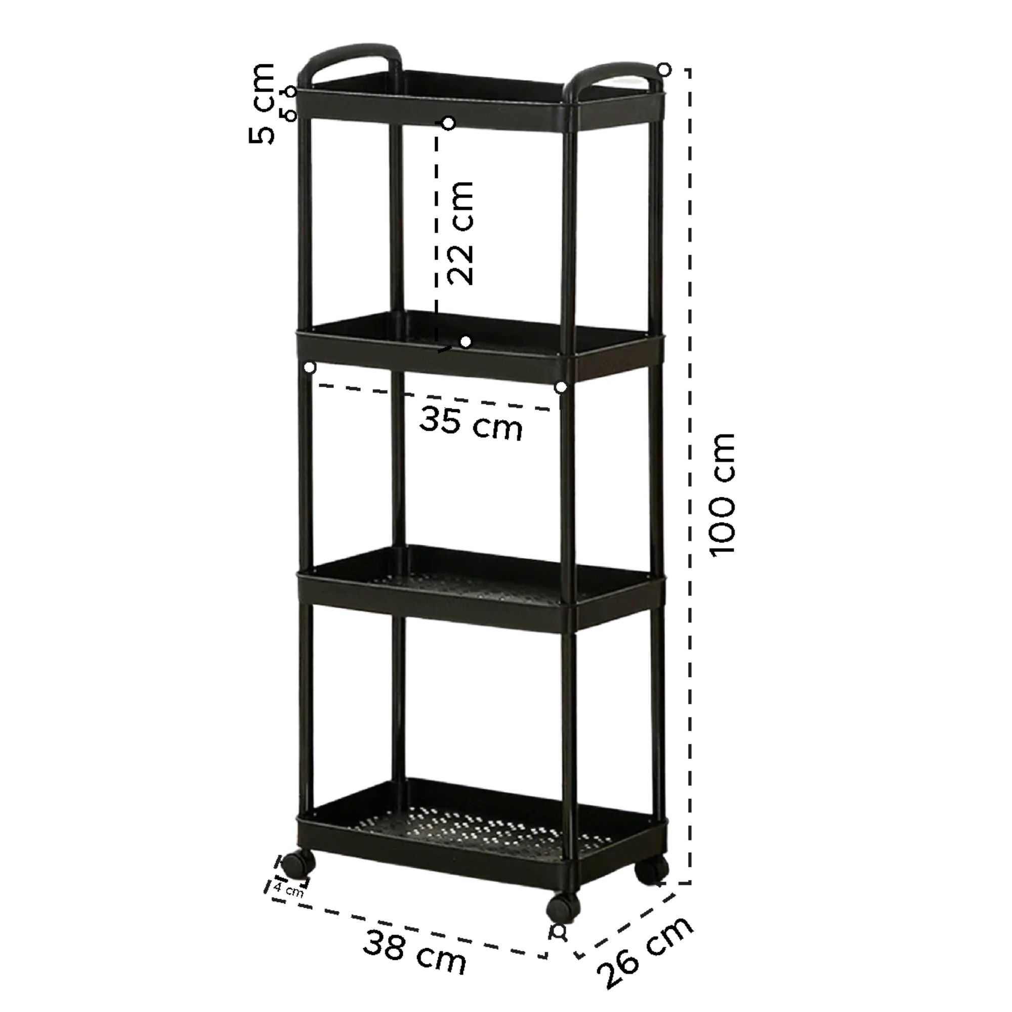 Miniatura 5 de Carro organizador cocina 4 niveles