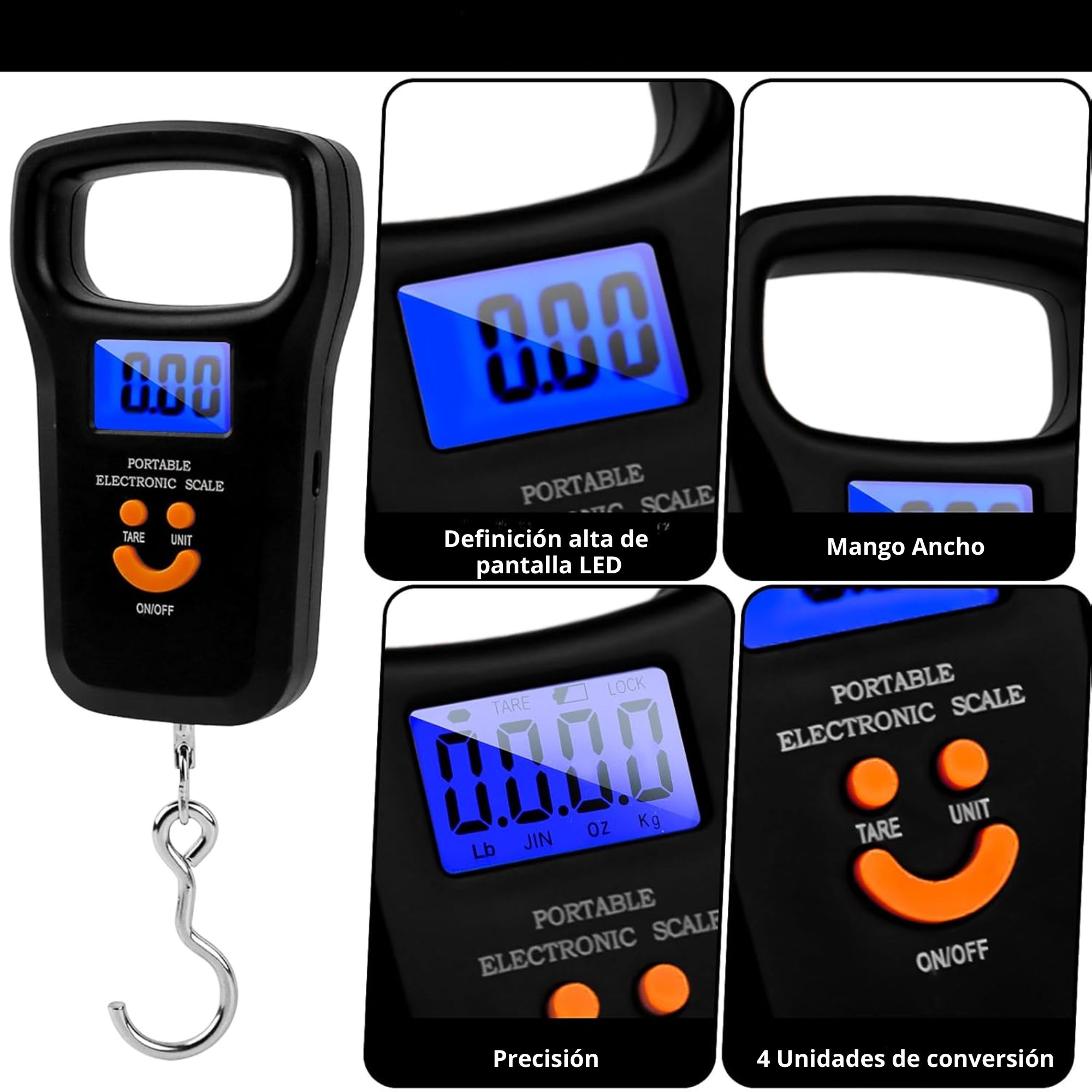 Miniatura 6 de Balanza digital de equipaje con gancho