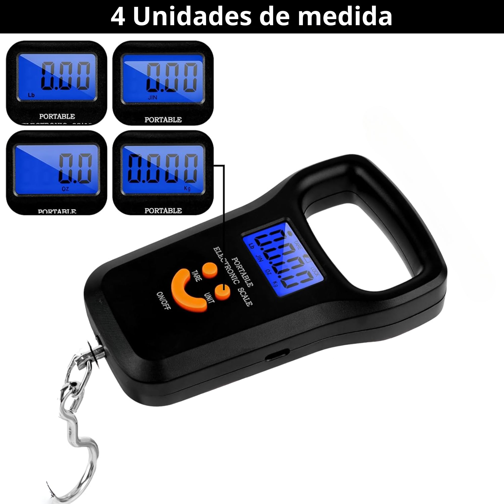 Miniatura 2 de Balanza digital de equipaje con gancho