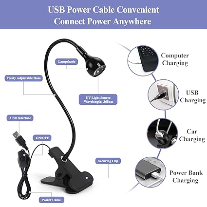 Miniatura 2 de LAMPARA CLIP ON UV PARA UÑAS