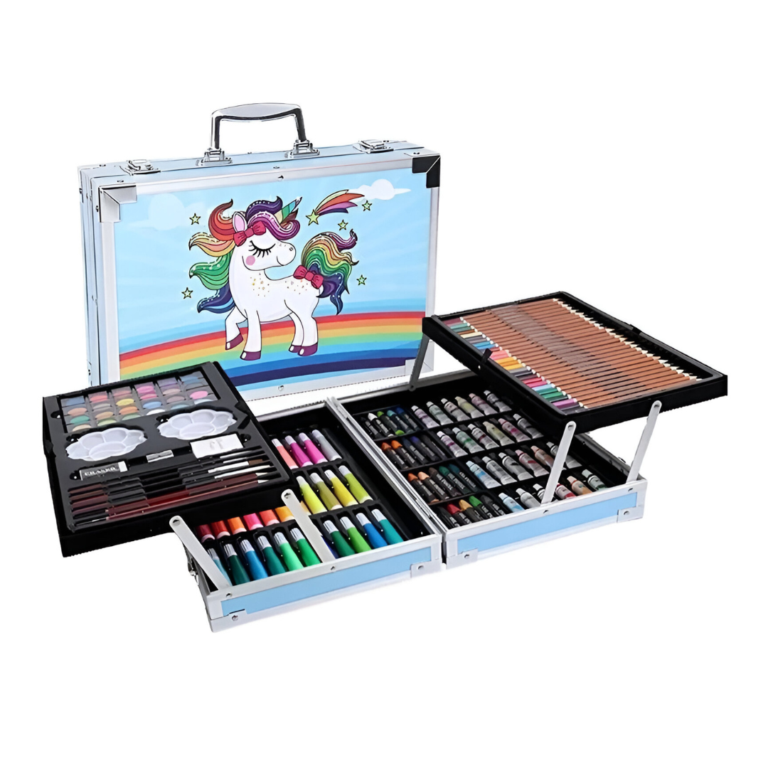 🎨 Set de Arte 145 Pzs - ¡Desata tu creatividad con colores vibrantes!