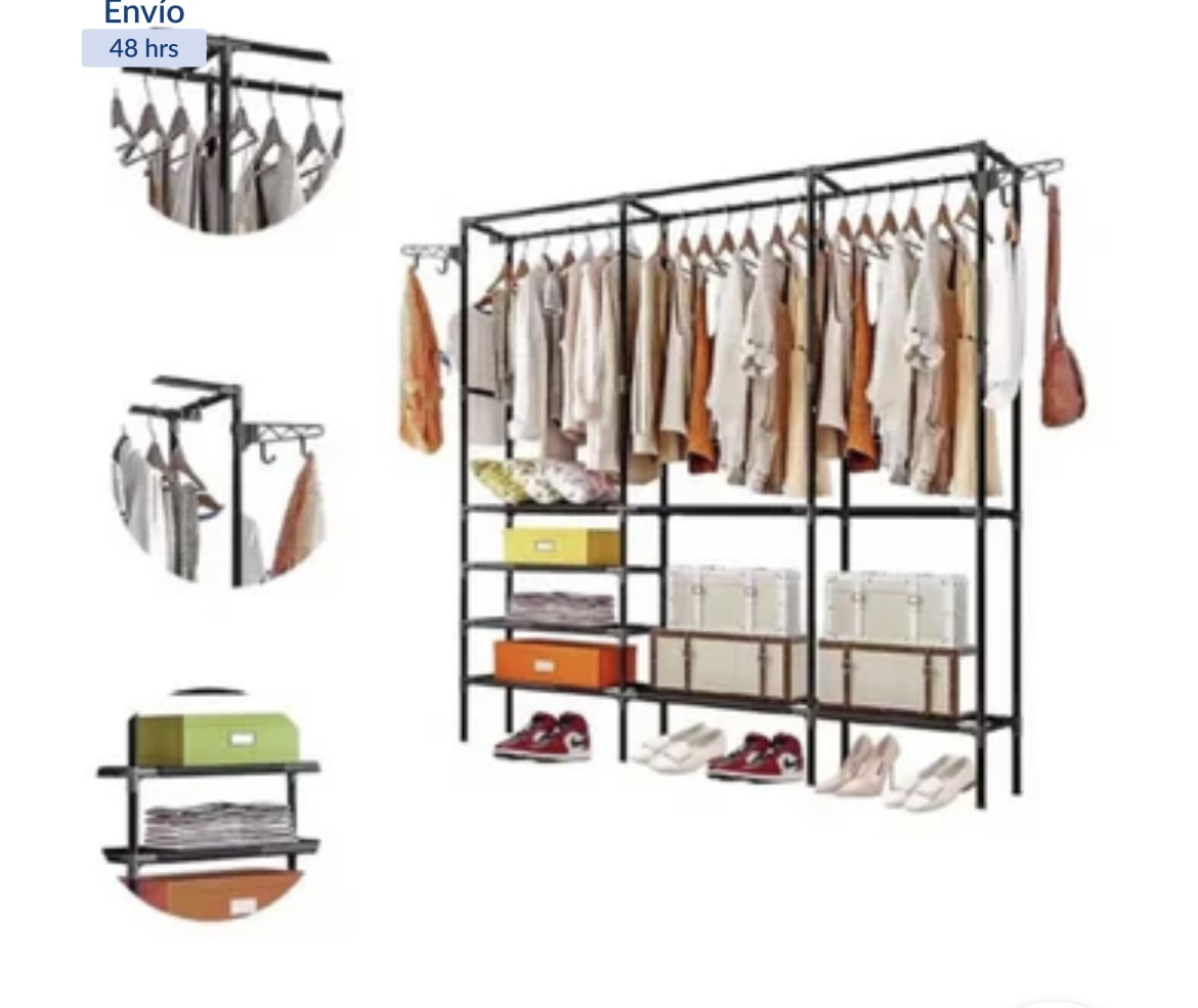 Miniatura 5 de ARMARIO ORGANIZADOR CLOSET 3 ESP TUBULAR