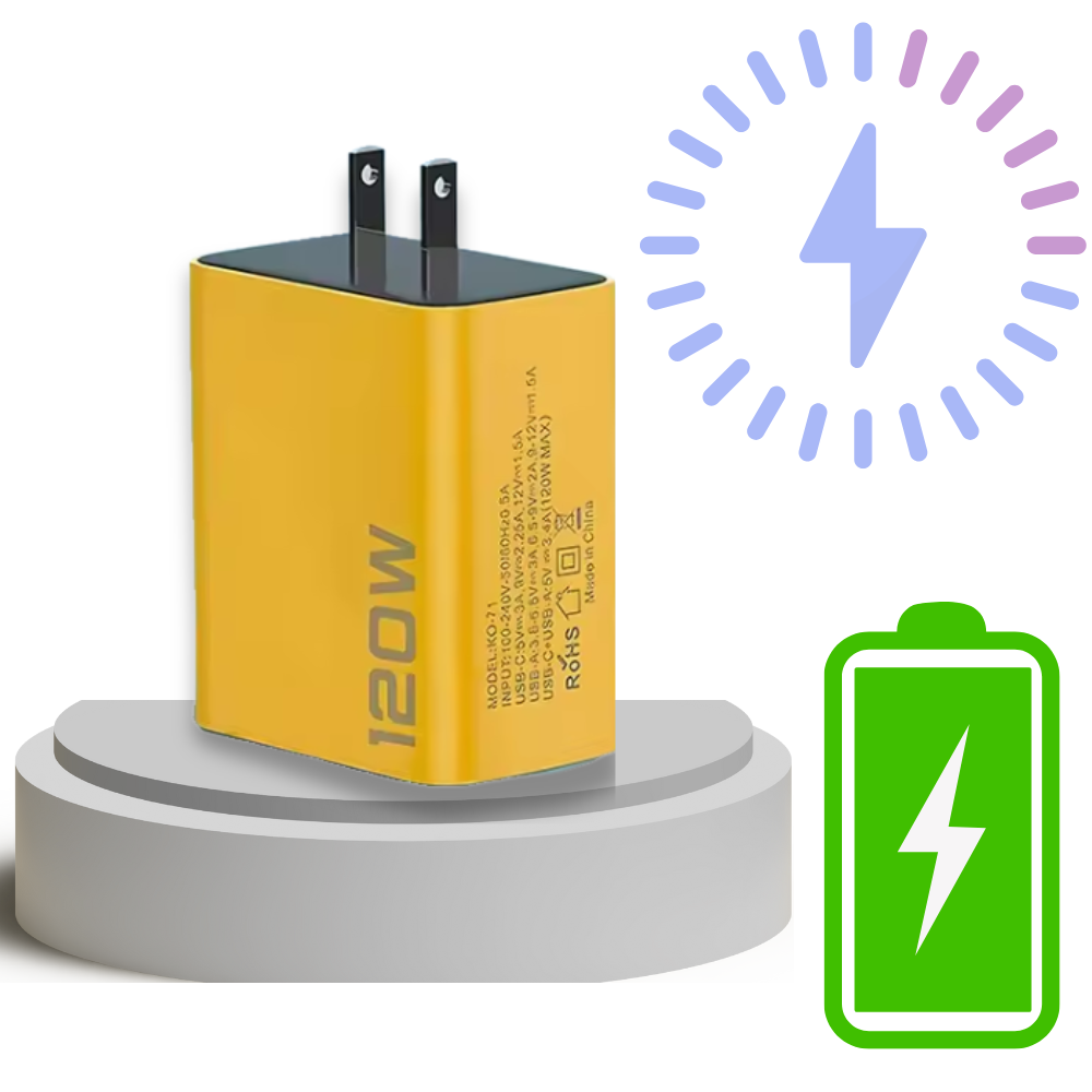 Cargador  120w Usb  4 puertos