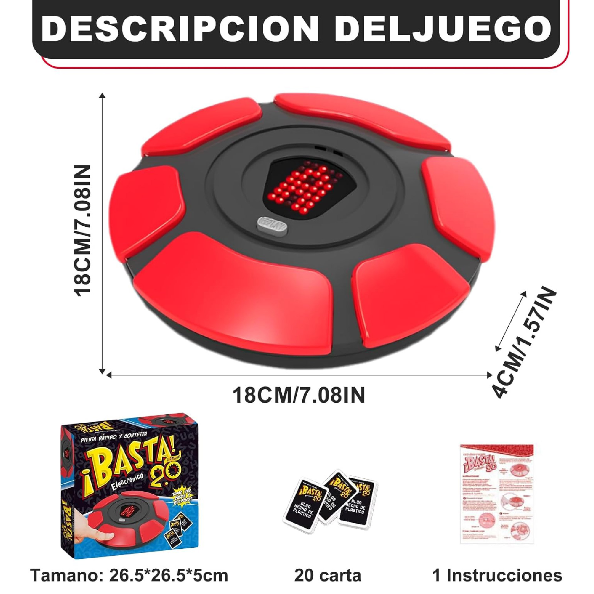 Miniatura 4 de Juego De Mesa Basta 20 Electrónico