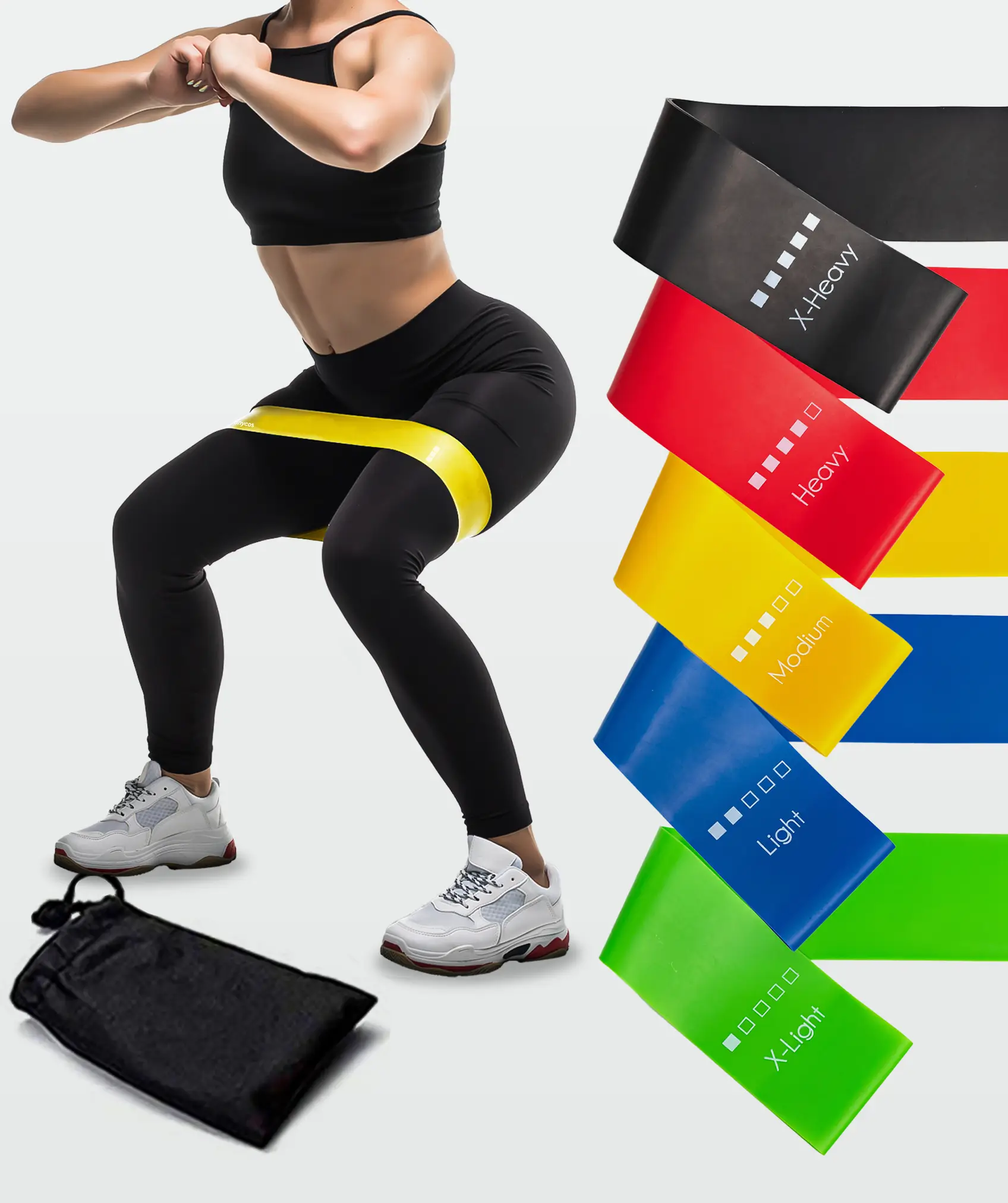 Miniatura 2 de KIT BANDA ELASTICA RESISTENCIA X 5