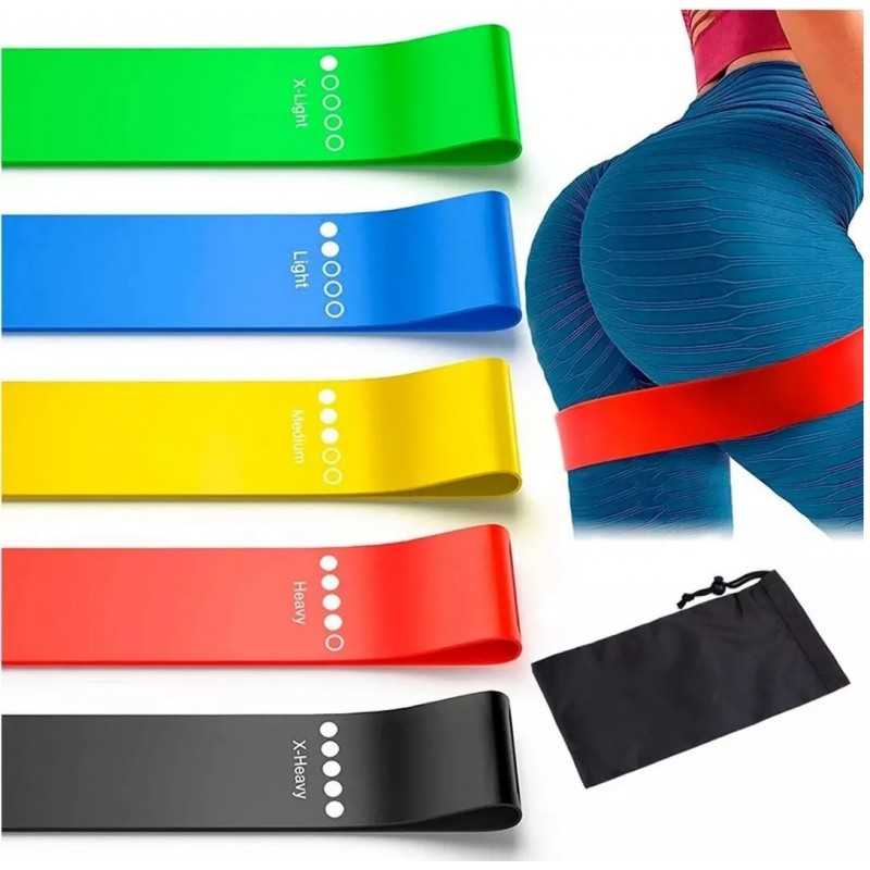 Miniatura 5 de KIT BANDA ELASTICA RESISTENCIA X 5