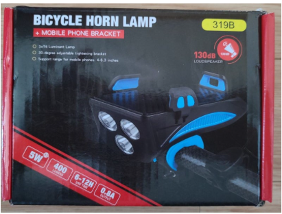 Miniatura 3 de Linterna para Bicicleta con Pito