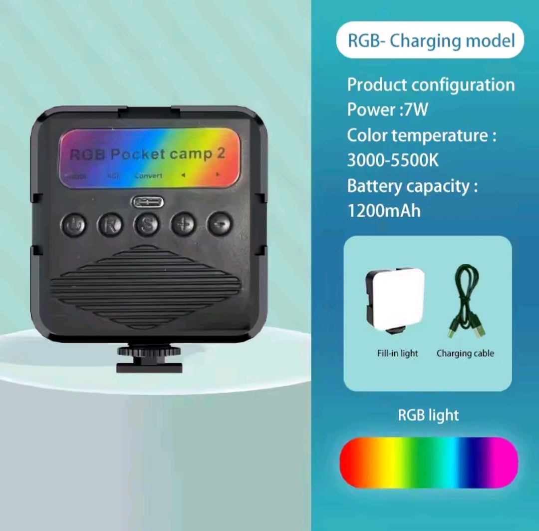 Miniatura 3 de LUZ LED CELULAR Y TRIPODE  RGB AY-83
