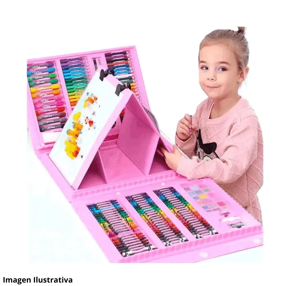 🎨 Maletín de Arte para Niños - ¡208 Piezas para Desatar la Creatividad! 🌟 3