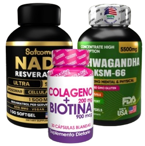 Nad x1 + Ashwagandha x1 + Obsequio