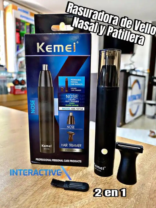 Maquina 2 En 1 Nasal Kemei KM-1013B