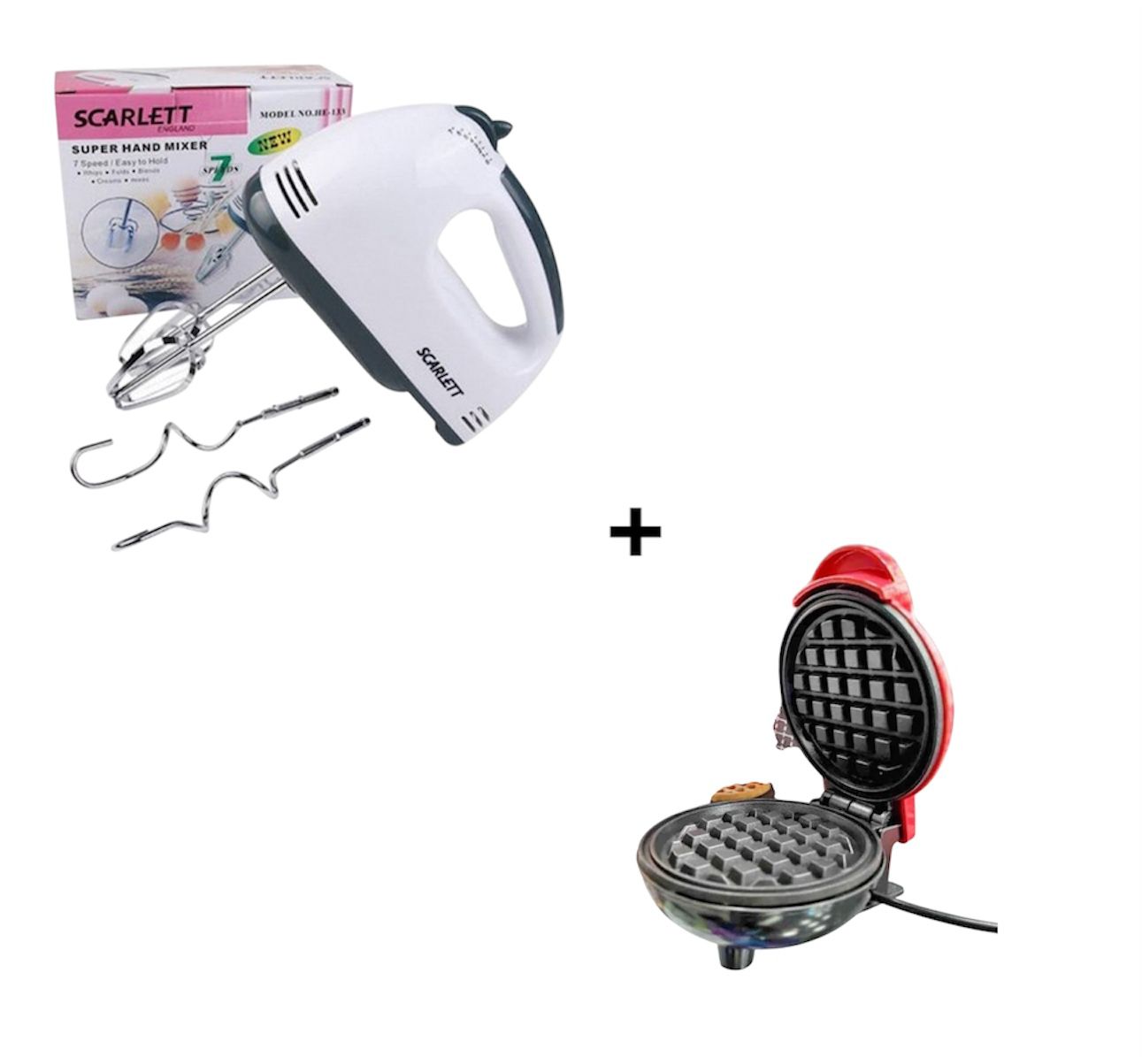 combo batidora + mini wafleta