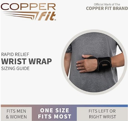 Miniatura 2 de COPPER FIT MUÑEQUERA UNISEX