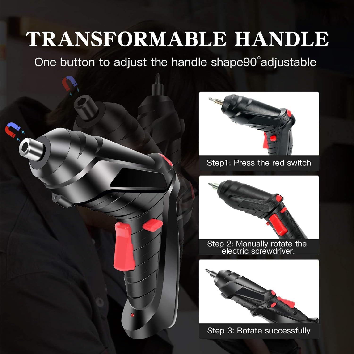 Miniatura 3 de Kit Destornillador Inalámbrico Eléctrico