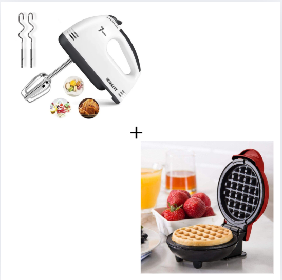 combo batidora + Waflera
