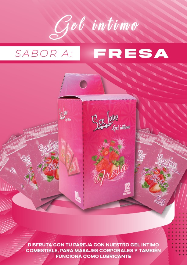 Lubricante Sachets Fresa