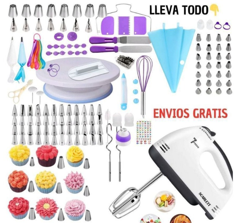 Miniatura 2 de Kit pastelería+Gramera+Batidora+Moldes M
