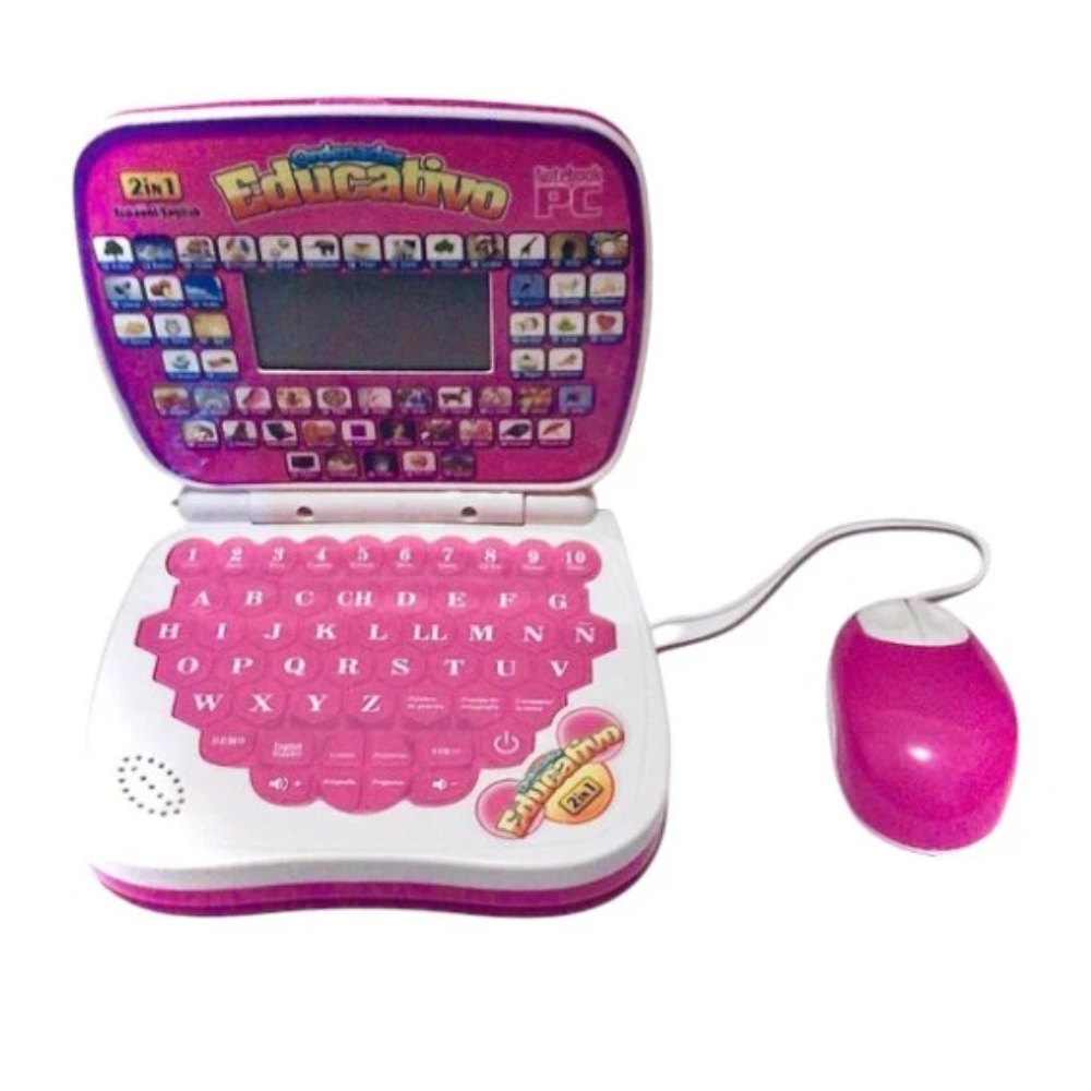 ¡Descubre el Computador Didáctico Rosa para Niños! 🌸