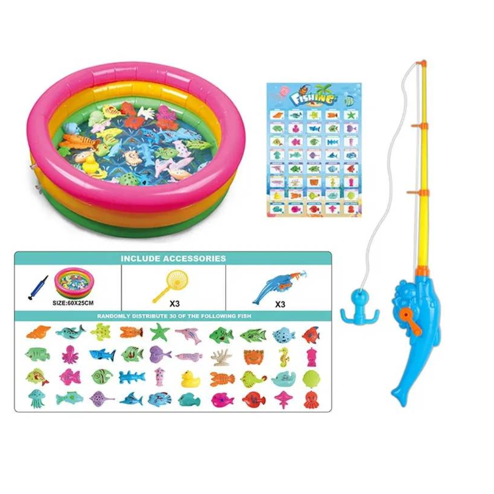 ¡Diviértete pescando! 🎣 Juego Inflable Infantil de Mesa