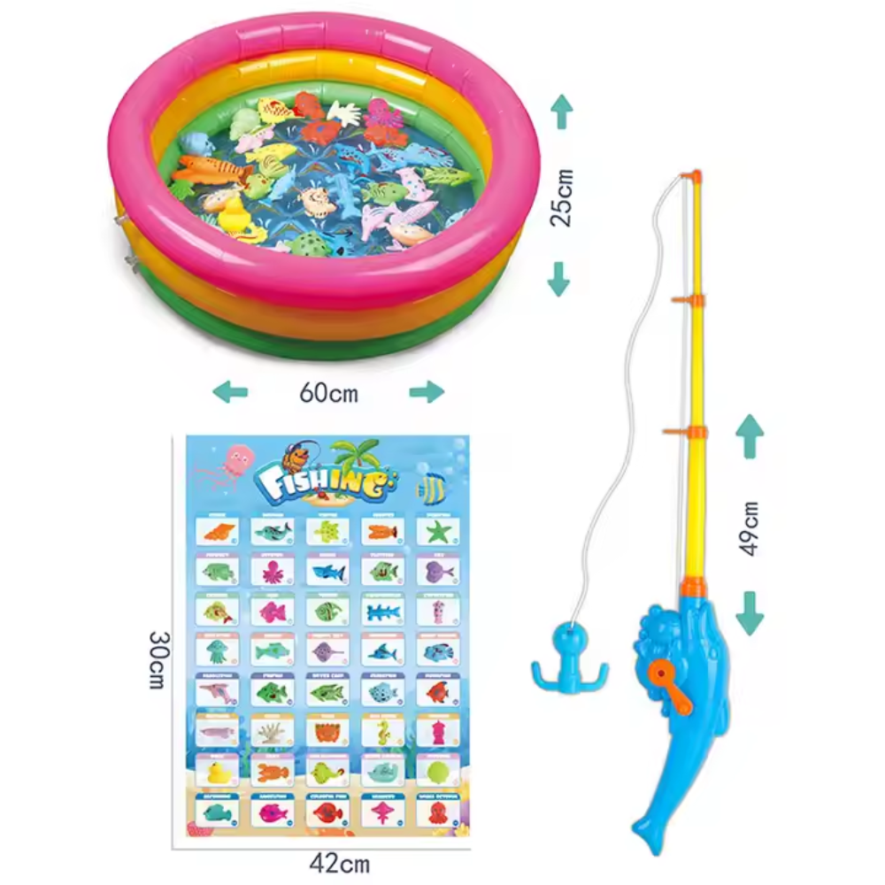 ¡Diviértete pescando! 🎣 Juego Inflable Infantil de Mesa 3