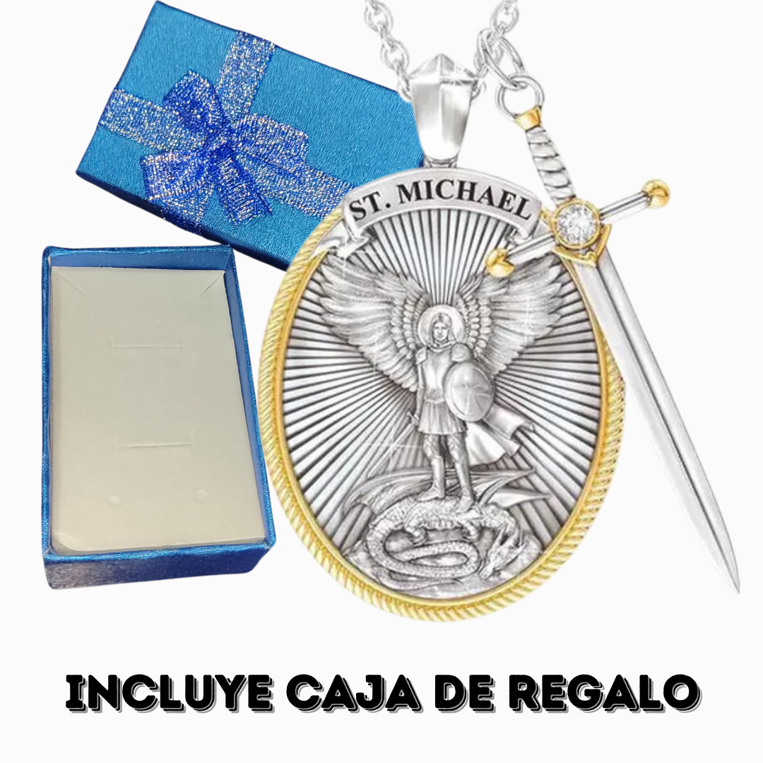 Miniatura 3 de Collar San Miguel Arcangel +CAJA REGALO