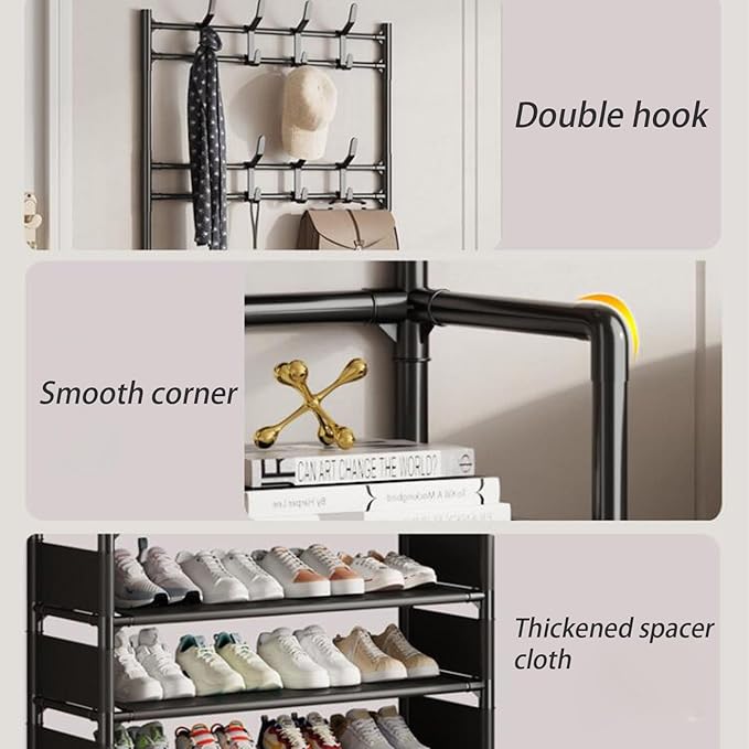 Miniatura 3 de Perchero Multifuncional Con Zapatero 5N