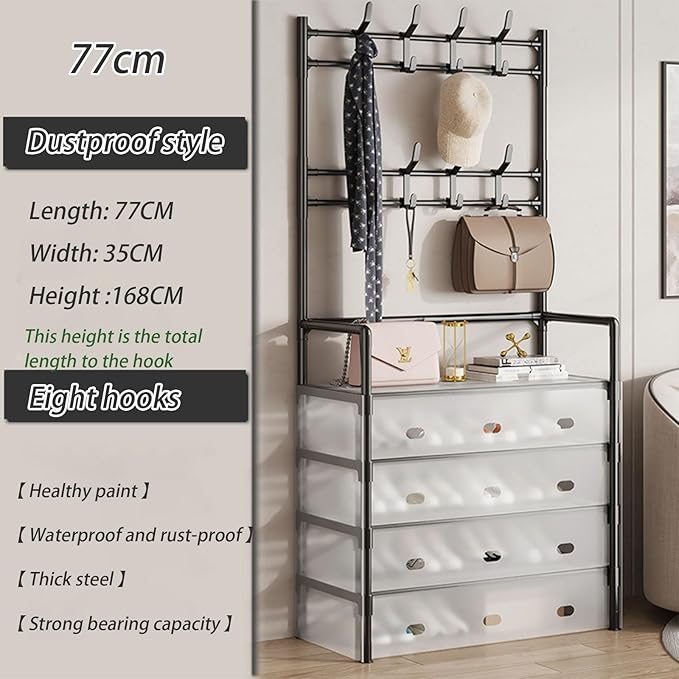 Miniatura 5 de Perchero Multifuncional Con Zapatero 5N